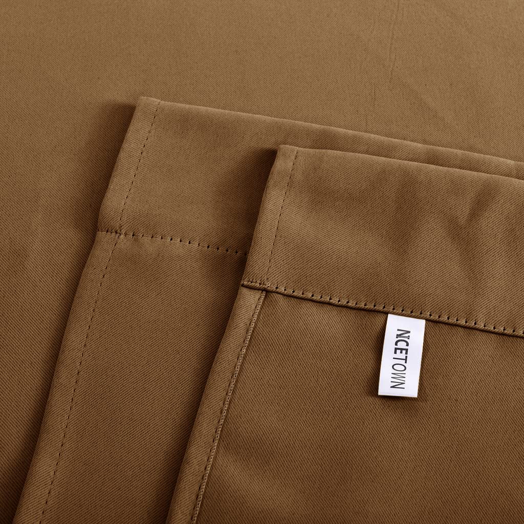 NICETOWN Window Valance for Kitchen - Tie Up Curtain Roman Shade Rod Pocket Door Curtain Drapery for Home Decor Adjustable Ballo